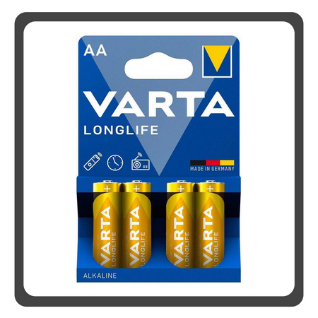 VARTA Longlife AA 1.5V αλκαλικές μπαταρίες 4 τμχ 4008496525157