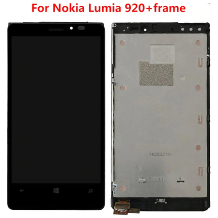 HQ OEM Nokia lumia 920 Lcd Display Screen Οθόνη + Touch Screen Digitizer Μηχανισμός Αφής + Frame Πλαίσιο Black