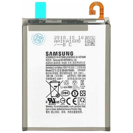 Γνήσια Original Samsung A7 2018 SM-A750F A750, A10 2019 SM-A105F, EB-BA750ABU Μπαταρία Battery Li-Ion 3300mAh (Bulk) (Service Pack By Samsung)