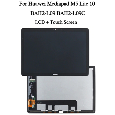 HQ OEM Huawei MediaPad M5 Lite 10.1'' (BAH2-L09, BAH2-W09, BAH2-W19) Οθόνη LCD Display Screen 2560x1600 TFT IPS + Touch Screen DIgitizer Μηχανισμός Αφής Black