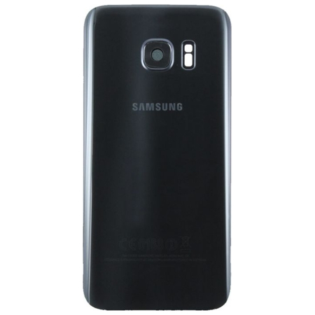 OEM HQ Samsung G935 Galaxy S7 Edge Battery cover Καπάκι Μπαταρίας Black + Camera Lens