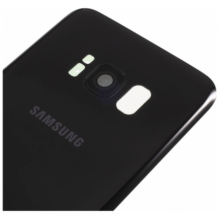OEM HQ SAMSUNG GALAXY S8 Plus G955F G955 SM-G955F BATTERY COVER Καπάκι Μπαταρίας Black + Camera Lens