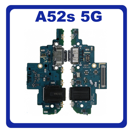 HQ OEM Συμβατό Με ​Samsung Galaxy A52s 5G (SM-A528B, SM-A528B/DS) Version K1 USB Type-C Charging Dock Connector Flex Sub Board, Καλωδιοταινία Υπό Πλακέτα Φόρτισης + Microphone Μικρόφωνο + Audio Jack Θύρα Ακουστικών