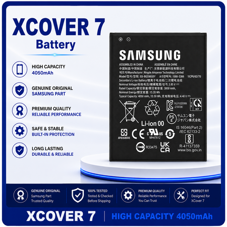 Γνήσια Original Samsung Galaxy Xcover 7 (SM-G556B, SM-G556BU1) EB-BG556GBY Battery Μπαταρία Li-Ion 4050mAh GH43-05199A (Service Pack By Samsung)