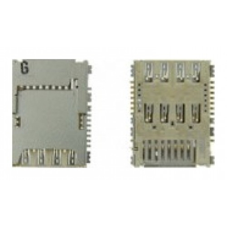 Γνήσιο Original Samsung Galaxy J3 2016 SM-J320F J320, J5 2015 SM-J500F J500 Sim Reader Θύρα Αναγνώστη Κάρτας Σίμ + SD Card Reader Κάρτα Μνήμης 3709-001863