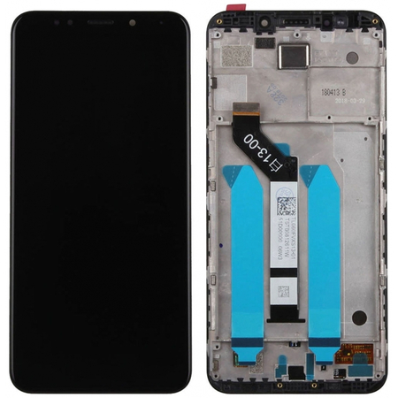 Γνήσιο Original Xiaomi Redmi 5 Plus, Redmi5 Plus, Οθόνη LCD Display Screen + Touch Screen Digitizer Μηχανισμός Οθόνης Αφής+ Frame Πλαισιο Black (Service Pack By Xiaomi)