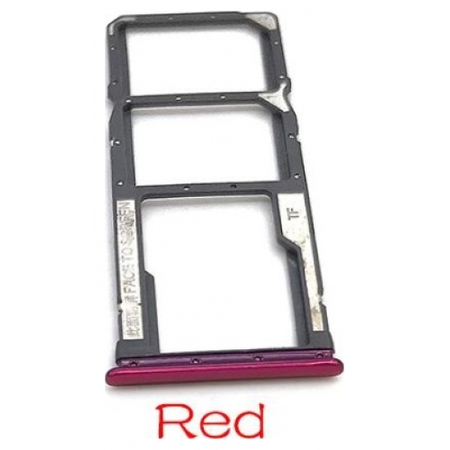 Γνήσιο Original Xiaomi Redmi 8 Sim Card Tray Θήκη κάρτας Red