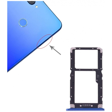 Γνήσιο Original Xiaomi MI8 Lite Sim Card Tray Θήκη κάρτας Blue