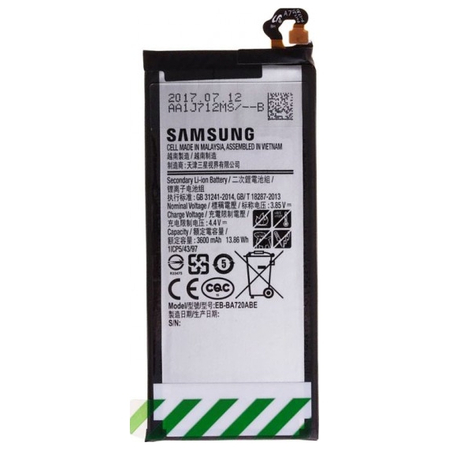 Γνήσια Original Samsung  Battery Μπαταρία J7 2017 J730, J730 Duos EB-BA720ABE Li-Ion 3000mAh (Bulk) Service Pack By Samsung