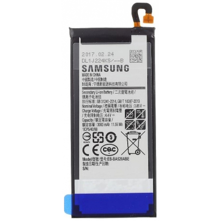 Γνήσια Original Samsung A5 2017 A520 SM-A520, J5 2017 J530 SM-J530 Battery Μπαταρία EB-BA520ABE Li-Ion 3000mAh (Bulk) Service Pack By Samsung