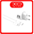 XO Φορτιστής με 2 Θύρες USB-A και Καλώδιο Lightning White Λευκός (L62)
