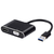 Adapter Detech, usb 3.0 – Hdmi+vga, Gray - 17843