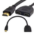 Splitter Detech, Hdmi (m) - 2*hdmi(f), Black - 17861