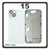 HQ OEM Συμβατό Με iPhone 15 , iPhone15 (A3090, A2846) Rear Back Battery Cover Middle Frame + Housing Πίσω Κάλυμμα Καπάκι Πλάτη Μπαταρίας - Σασί + Camera Lens Τζαμάκι Κάμερας + Side Keys Πλαινά πλήκτρα + Magsafe Green Πράσινο (Premium A+)