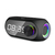 Speaker Kisonli lp-2s, Bluetooth, Clock, sd, fm, Aux, Rgb, Black - 22280