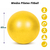 Μπάλα Pilates Fitball 65cm Yellow